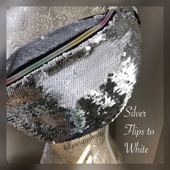 🌸4XHP🌸Sequins Fannypack Oversized - Picture 2 of 5